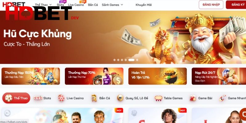 Truy cập sảnh game