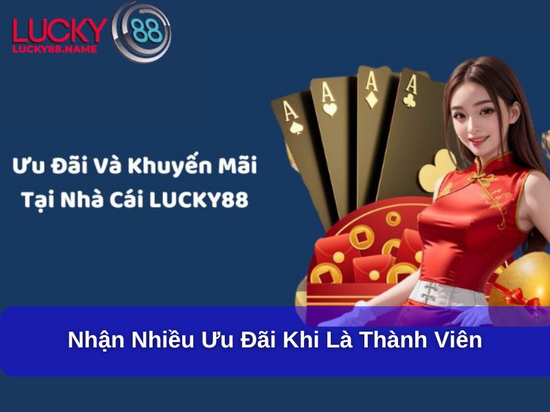 Ưu đãi khi trở thành thành viên của Lucky88